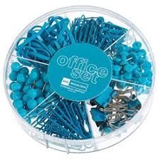 ACCESORIOS DE OFICINA OFFICE SET AZUL