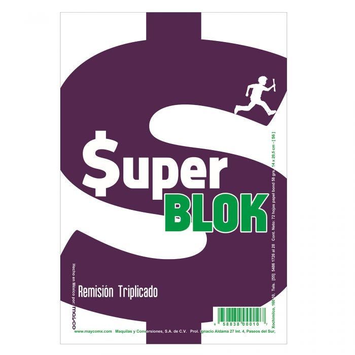 BLOCK DE REMISION TRIPLICADO SUPER BLOCK