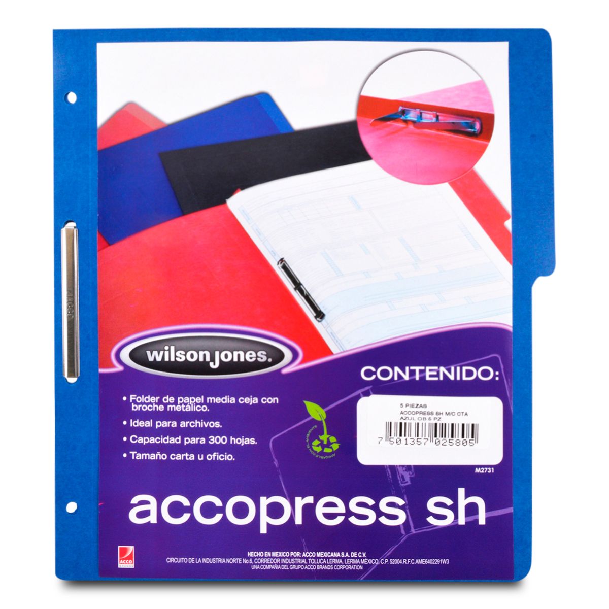 CARPETA ACCOEXPRESS C/BROCHE OFICIO V/CO