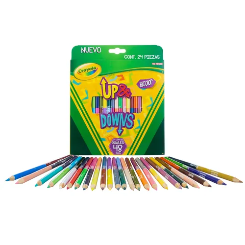 COLORES CRAYOLA DUO UPS 12 LAPIZ 24 COLORES