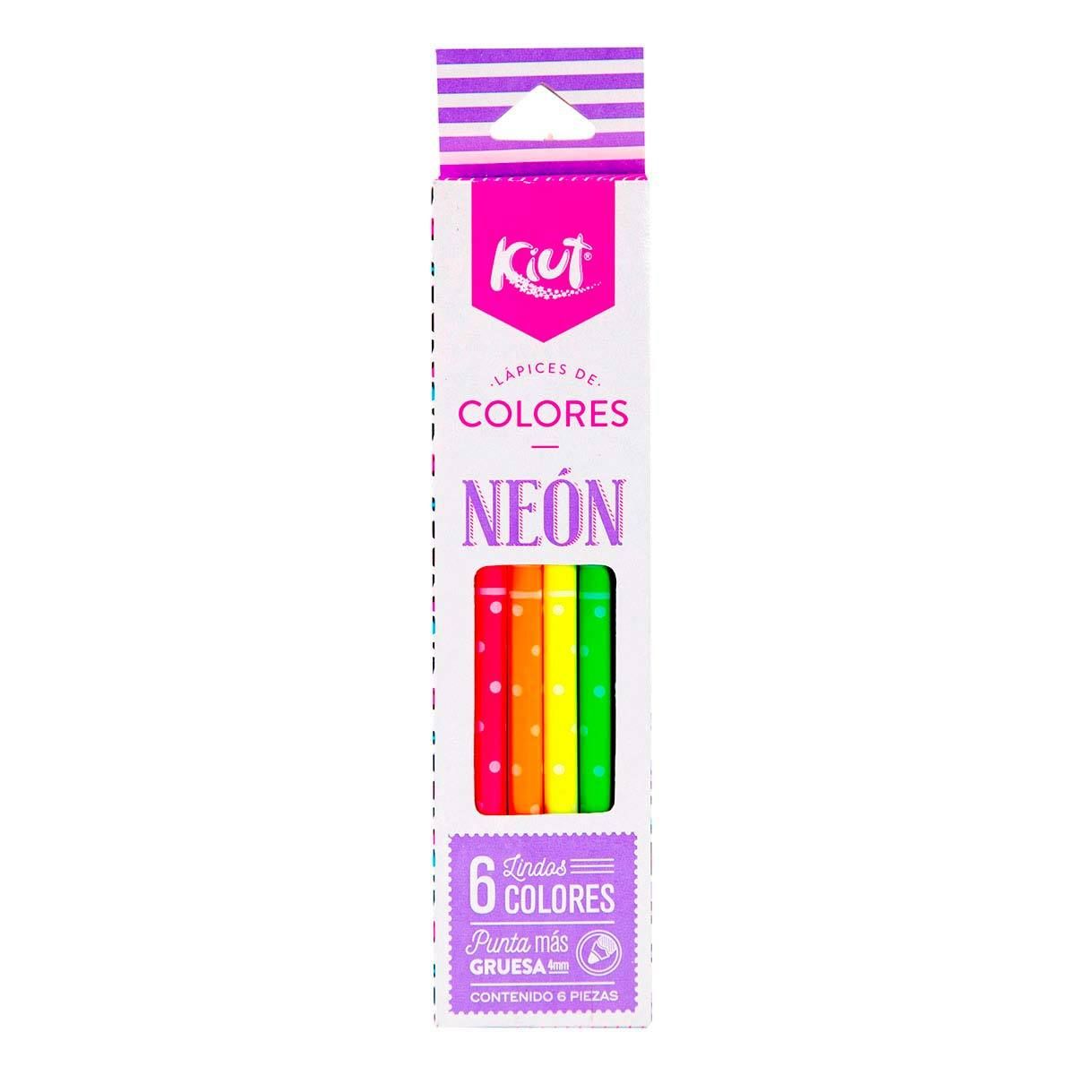 COLORES KIUT NEON C/6 PZAS.