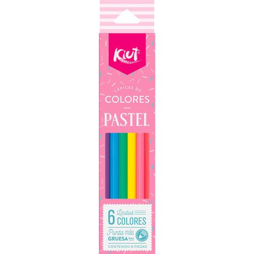 COLORES KIUT PASTEL C/6 PZAS.