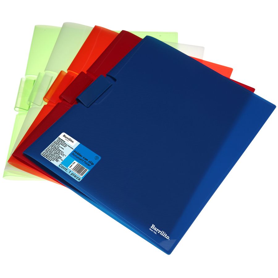 FOLDER BARRILITO CON CLIP F06 CARTA