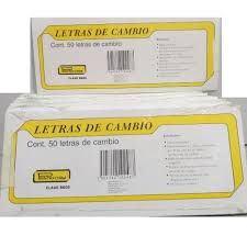 LETRA DE CAMBIO PRINTAFORM C/50 HOJAS