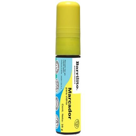 MARCADOR P/VIDRIO BARRILITOAMARILLO NEON