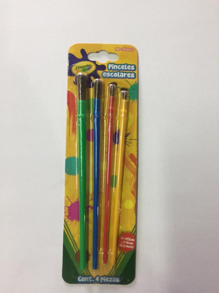 PINCEL CRAYOLA SURTIDO C/4 PZAS.