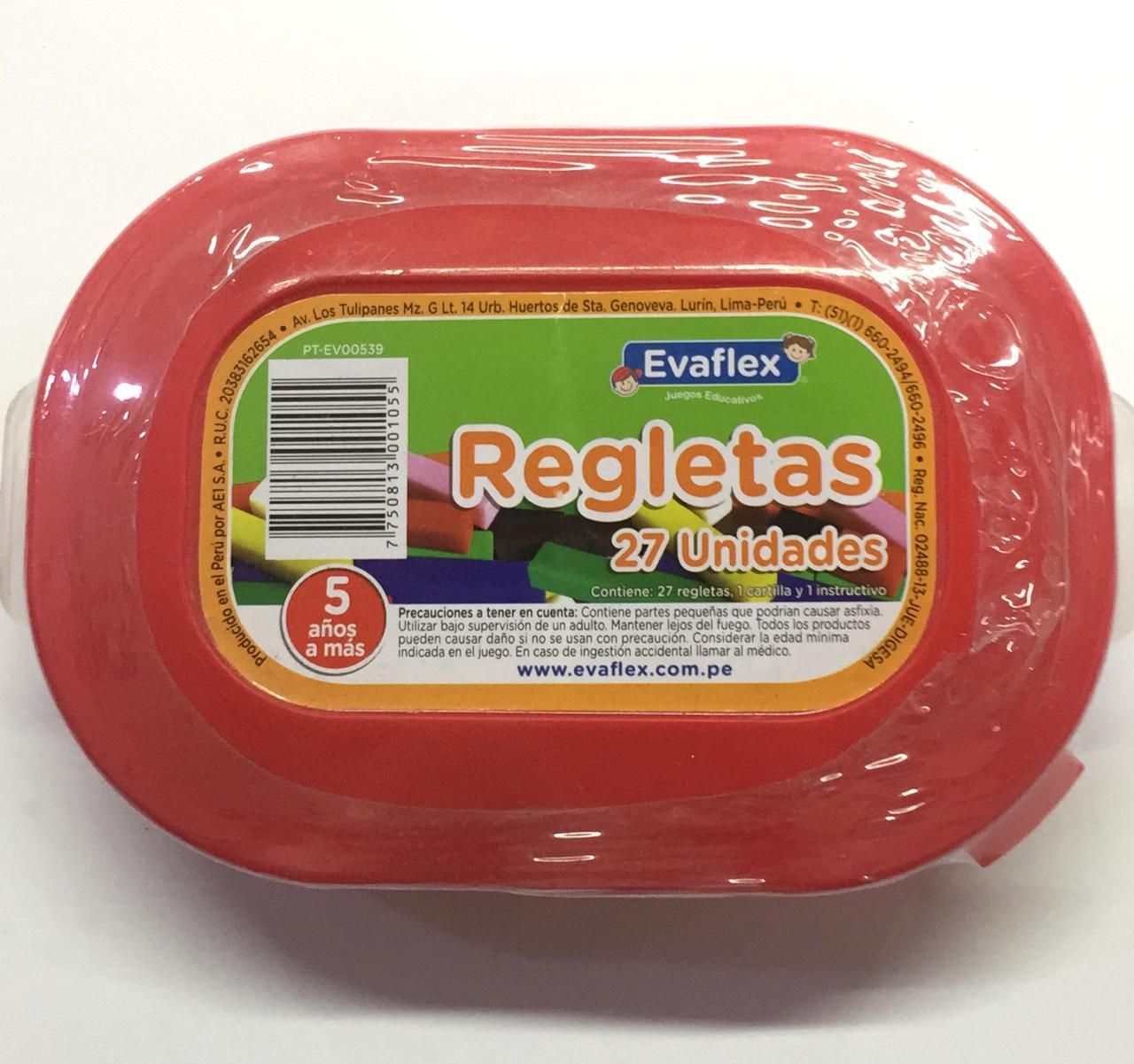 REGLETA EVAFLEX 27 UNIDADES