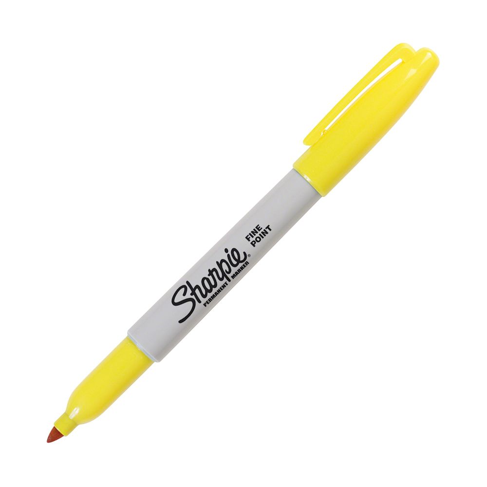 SHARPIE MARCADOR AMARILLO UNA PUNTA